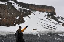 Enfim chegamos à Antártida! (Brown Bluff, na ponta da península antártica)
